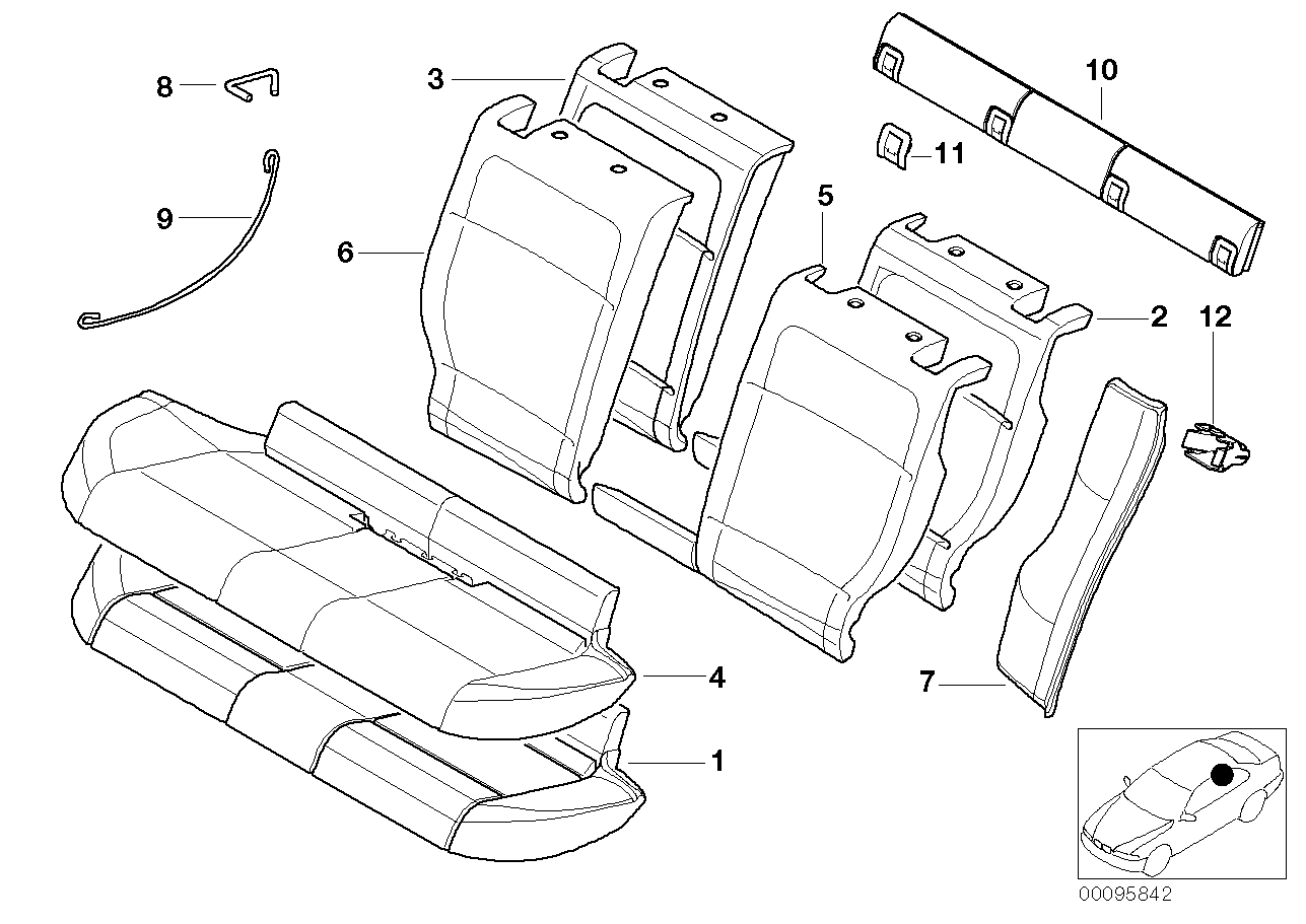 BMW 52207008492 Cover Isofix