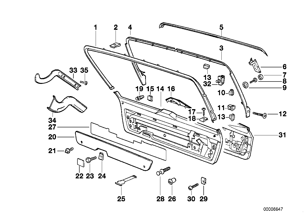 BMW 61138359367 Covering For Right Cable Guide