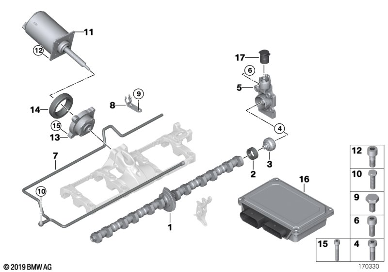 BMW 07129905262 Isa Screw With Washer