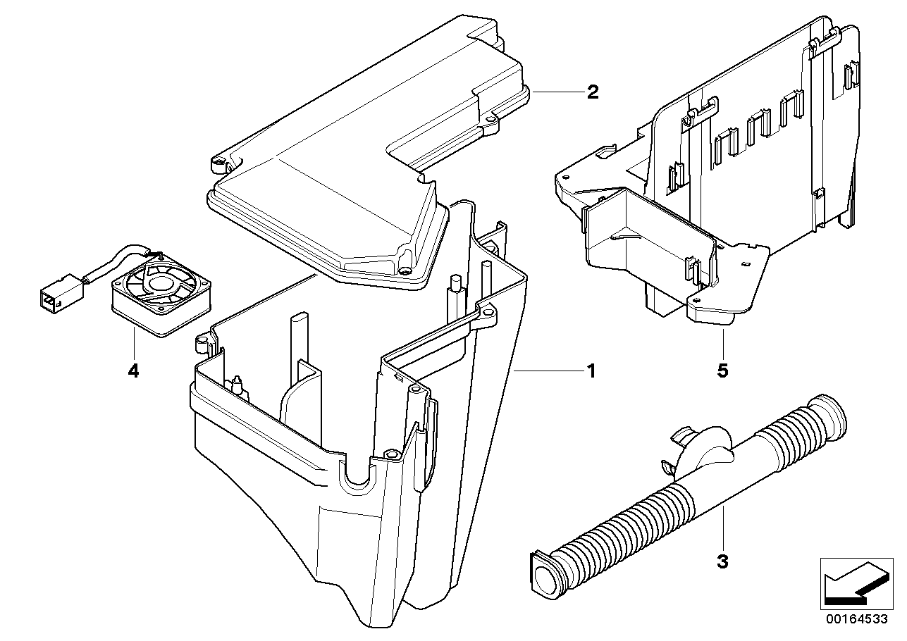 BMW 12901437096 Cover Electronic-Box