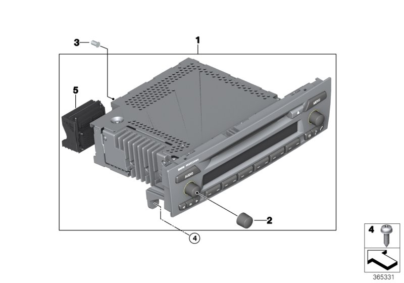 BMW 65129143228 Exchange Radio Bmw Professional Cd