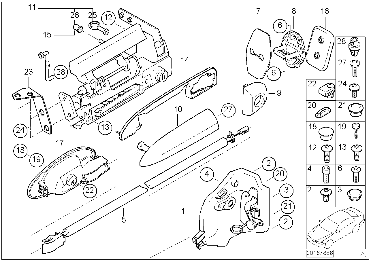 BMW 64118390866 Torx Bolt For Plastic Material