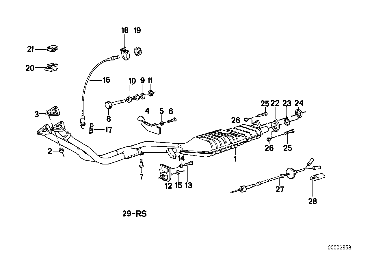 BMW 11781721039 Lambda-Probe Bracket