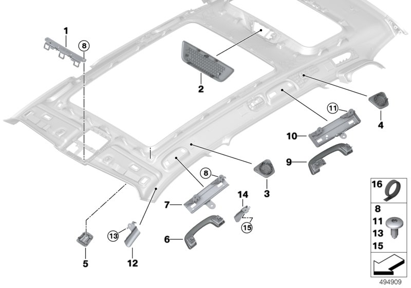 BMW 51447434115 DEFORMATION ELEMENT HEADLINE