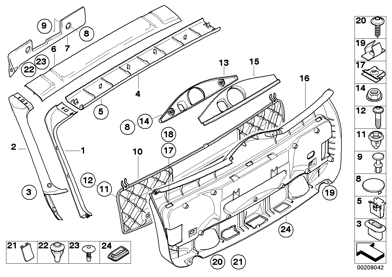 BMW 51499147541 Cover, Emergency Unlocking