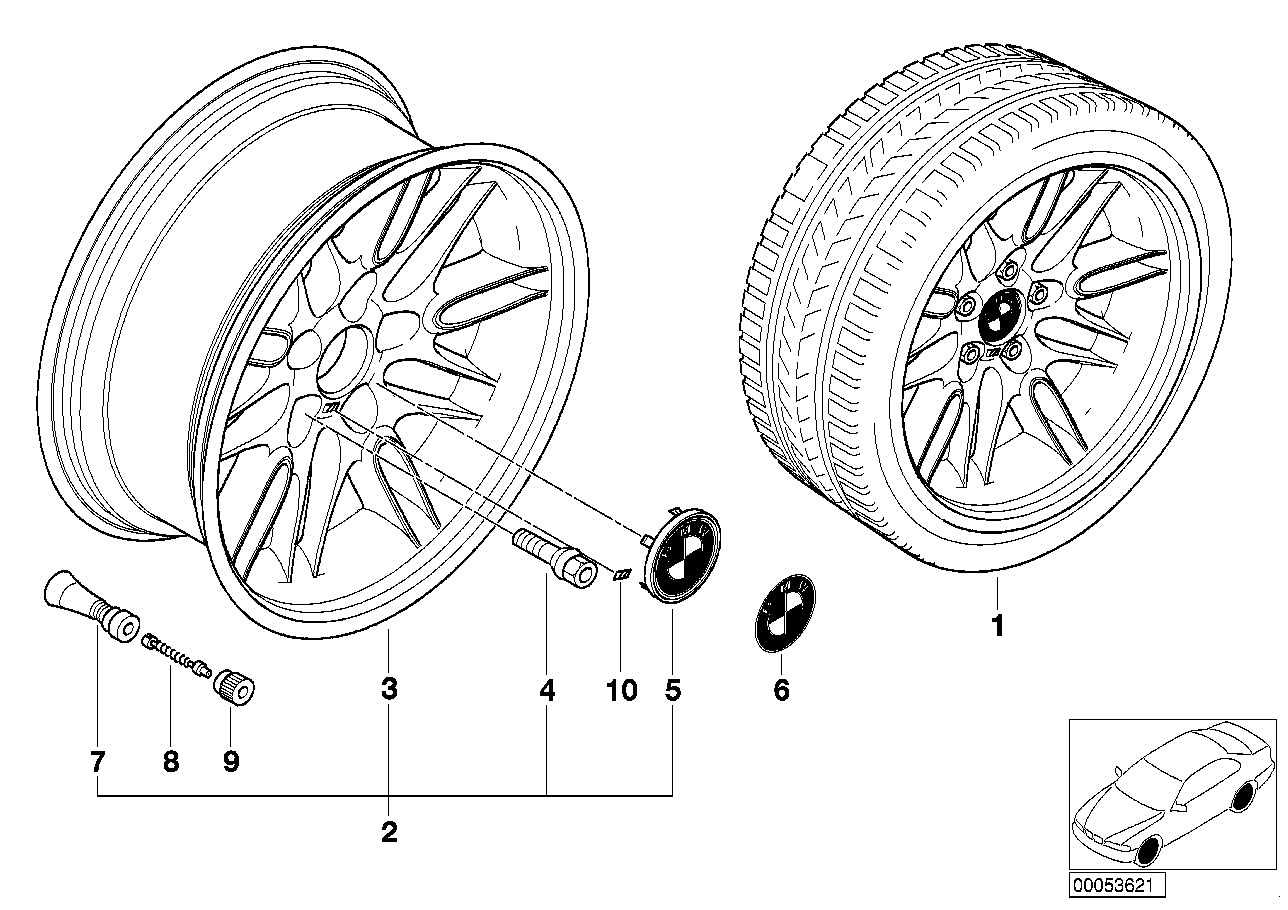 BMW 36317683236 Valve