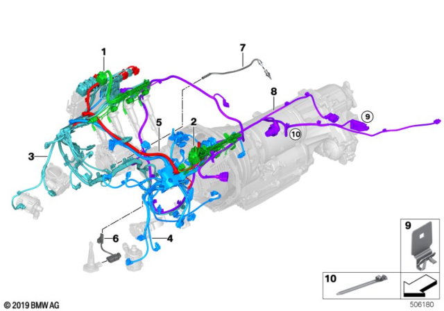 2020 BMW M8 Engine Wiring Harness Diagram