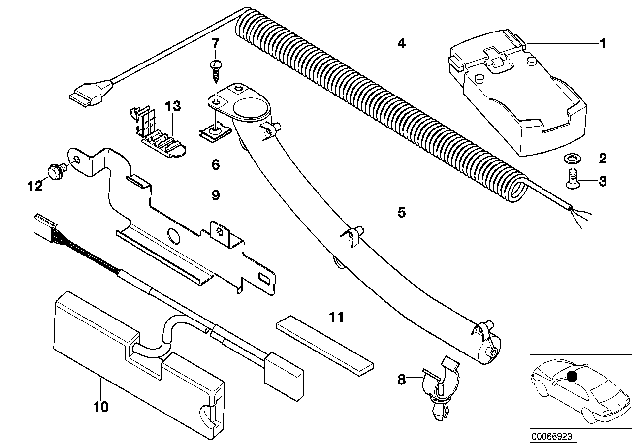 2003 BMW Alpina V8 Roadster D Network Handy Interface Diagram for 84218386836