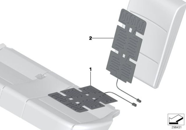 2014 BMW X3 Electrical Parts, Seat Heating Diagram