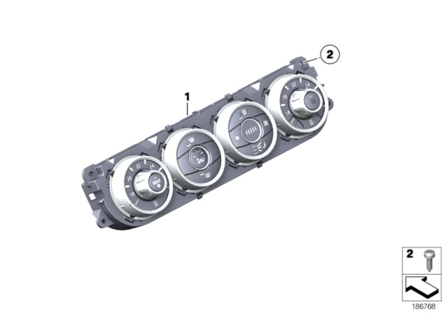 2016 BMW Z4 Air Conditioning Control Diagram