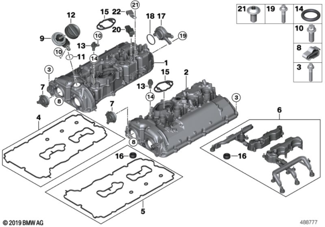 2020 BMW X6 Gasket Ring Diagram for 11127618841