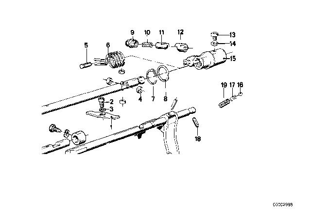 1979 BMW 320i Inner Gear Shifting Parts (Getrag 245/2/4) Diagram 2