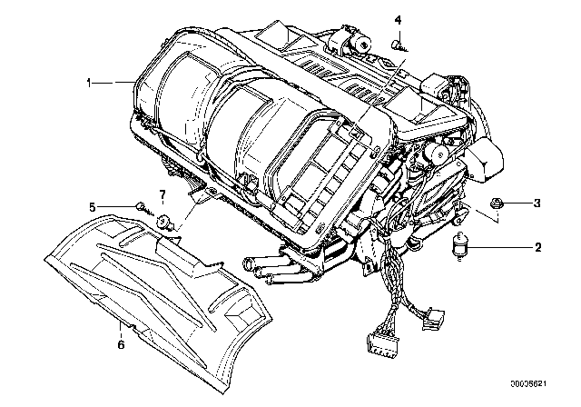 1991 BMW M5 Heater Behr Diagram