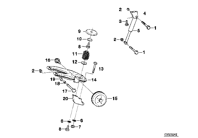 2001 BMW Z3 Trailer, Individual Parts, Wheel Suspension Diagram