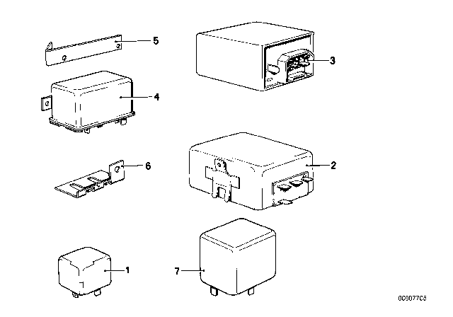 1975 BMW 530i Relay Diagram