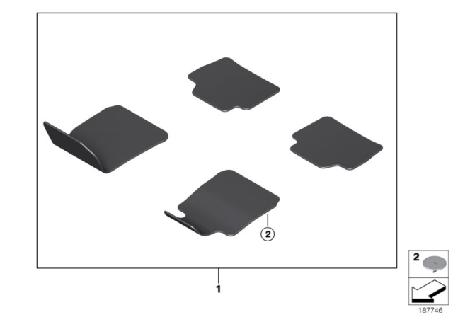 2010 BMW 328i Floor Mats, Update Diagram