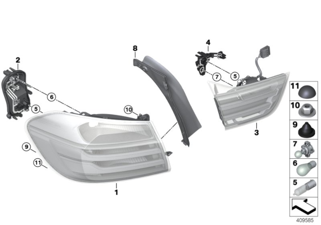 2014 BMW 428i Rear Light Diagram