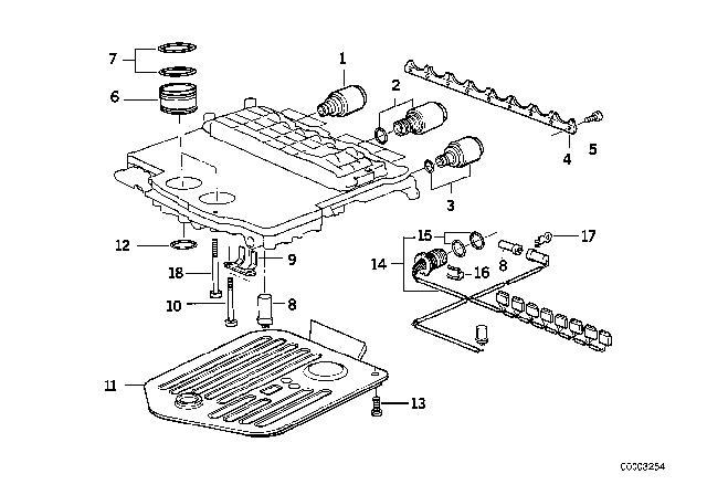 1995 BMW 740iL Attaching Parts / Control Valve Assy (A5S560Z) Diagram