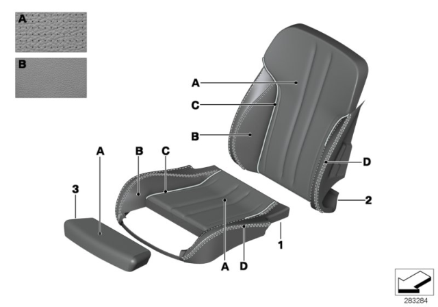 2015 BMW 650i Individual Cover, Klima-Leather Comfort Seat Diagram