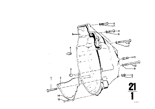 1973 BMW Bavaria Clutch Housing Diagram