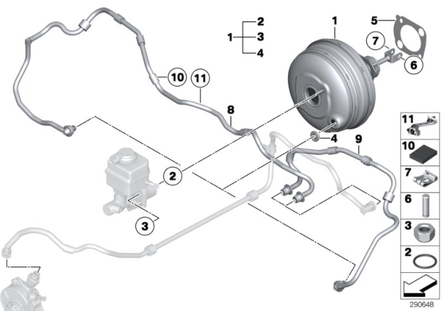 2014 BMW 760Li Power Brake Unit Depression Diagram