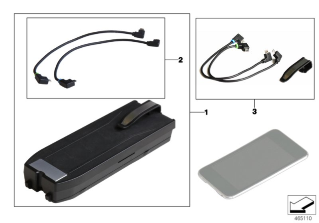 2015 BMW X1 Snap-In Adapter Diagram 4