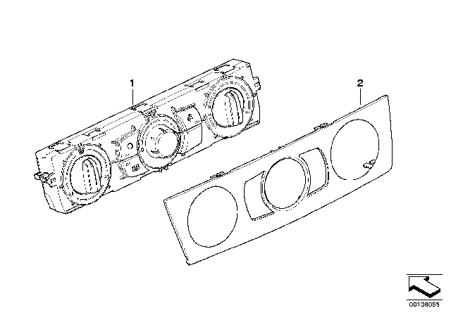 2011 BMW 328i xDrive Air Conditioning Control Diagram