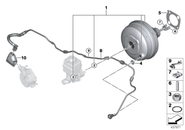 2016 BMW Alpina B6 xDrive Gran Coupe Power Brake Unit Depression Diagram