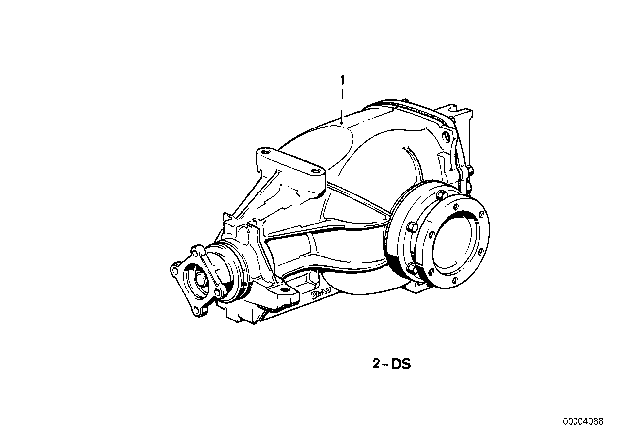 1986 BMW 325e Rear-Axle-Drive Diagram