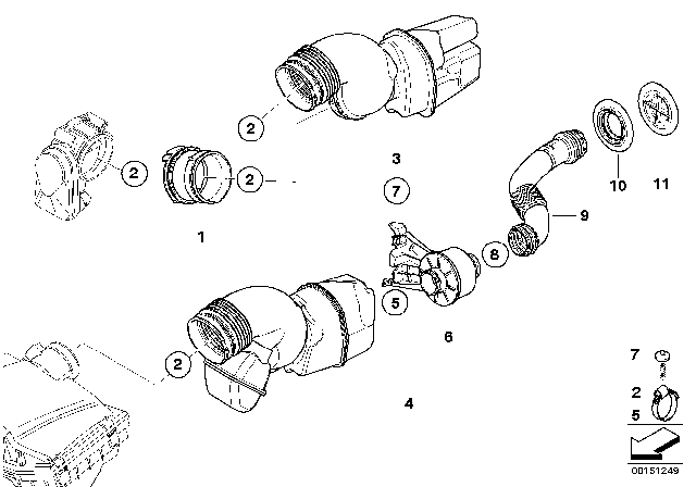 2007 BMW Z4 Sealing Grommet Diagram for 13717514865
