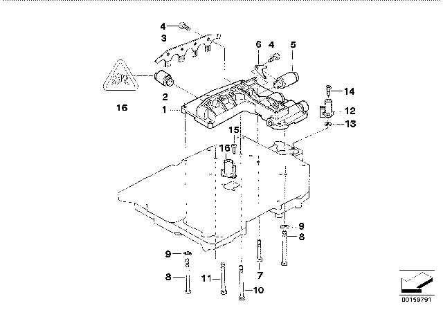 1994 BMW 530i Mounting Parts Control Unit (A5S310Z) Diagram 1