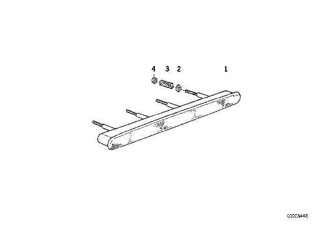 1994 BMW 318i Stoplamp Diagram for 63258357739