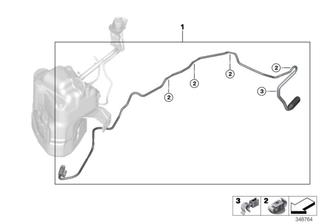 2017 BMW X5 Pipe Support Diagram for 17117856726