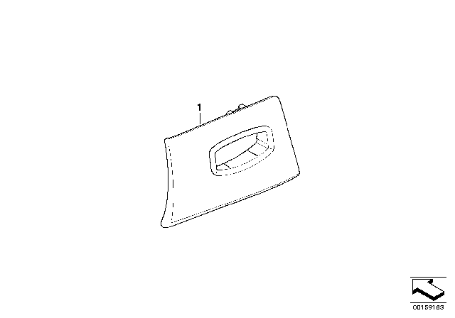 2010 BMW M3 Individual Trim, Remote-Control Key Slot Diagram