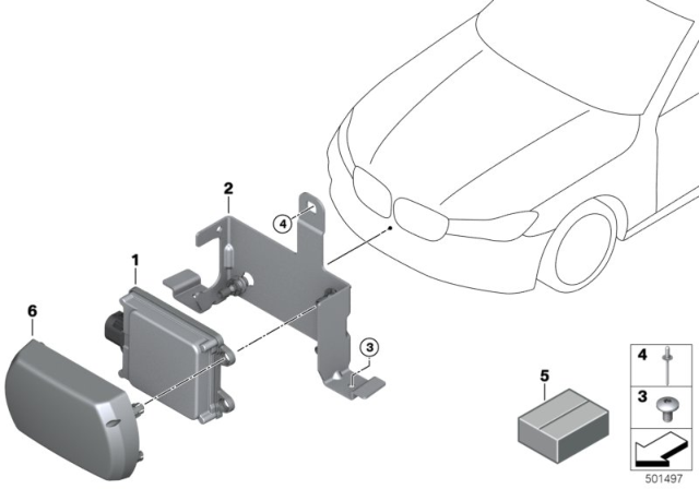 2016 BMW 750i Acc-Sensor Diagram