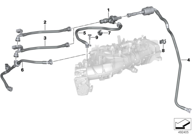 2019 BMW Z4 SUCTION JET PUMP WITH LINE Diagram for 13908685649