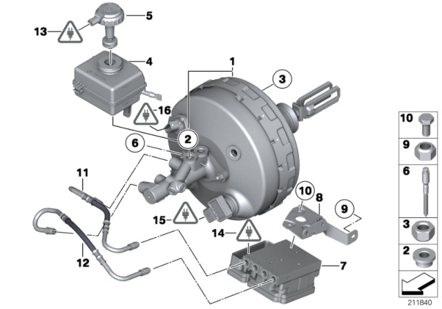 2011 BMW X6 Expansion Tank Diagram for 34336771718