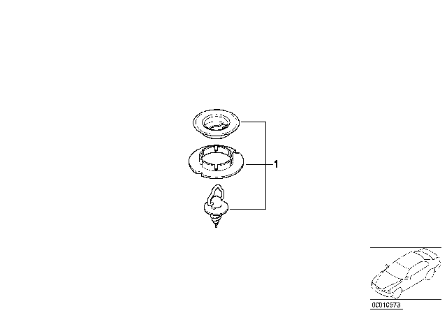 1999 BMW Z3 Floor Mats Lock Diagram