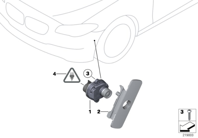 2012 BMW 535i xDrive Side View Camera Diagram