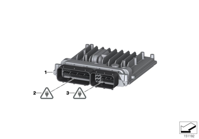 2009 BMW 328i Engine Control Module Diagram for 12147594484