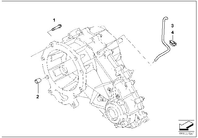 2003 BMW X5 Transmission Mounting Diagram