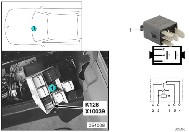 1999 BMW 750iL Relay, Tailgate Diagram