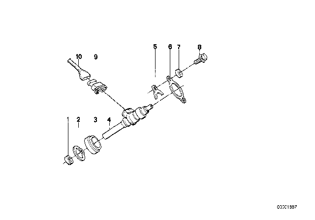 1980 BMW 633CSi Injection Valve Diagram