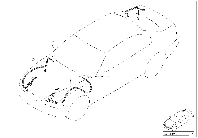 2006 BMW 325Ci Repair Cable Main Cable Harness Diagram