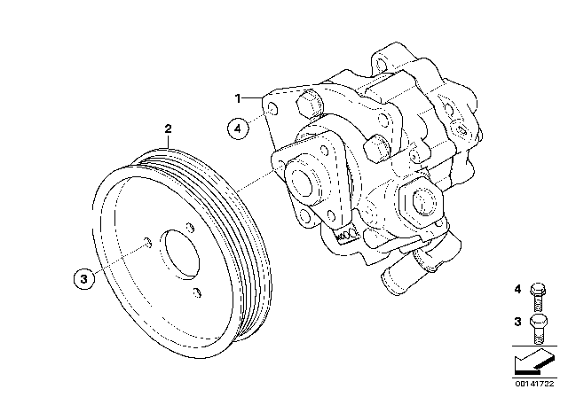 2007 BMW M6 Power Steering Pump Diagram