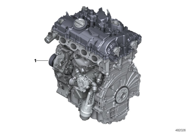 2020 BMW 330i xDrive Short Engine Diagram