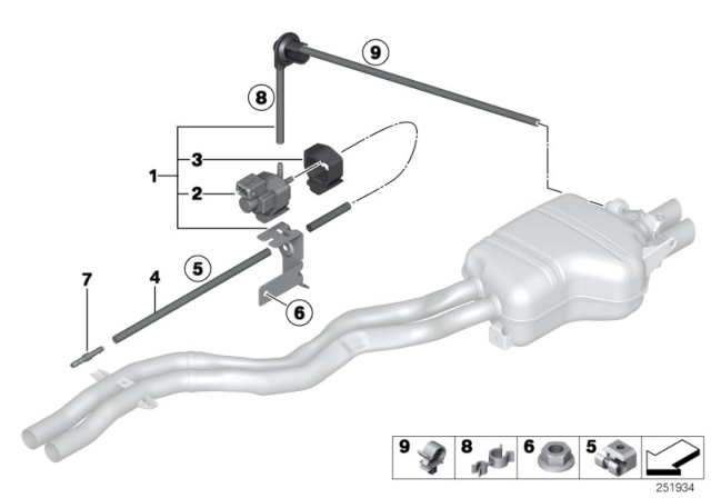 2013 BMW Z4 Vacuum Control, Exhaust Flap Diagram