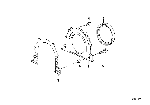 1989 BMW 535i Engine Block & Mounting Parts Diagram 2