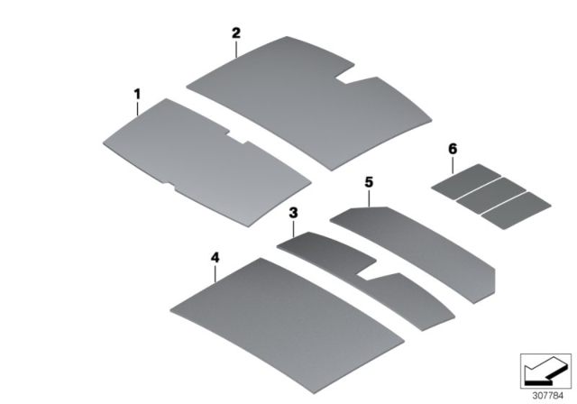 2015 BMW 535i xDrive Sound Insulation Diagram 2