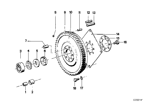 1982 BMW 320i Needle Bearing Diagram for 11211276551